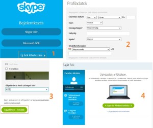 Skype regisztráció lépései