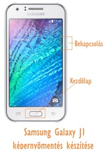 Samsung Galaxy J1 képernyőmentés készítése