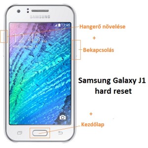 Samsung Galaxy J1 hard reset lépései