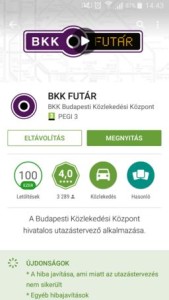 BKK futár app letöltés