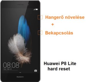 Huawei P8 Lite hard reset lépései