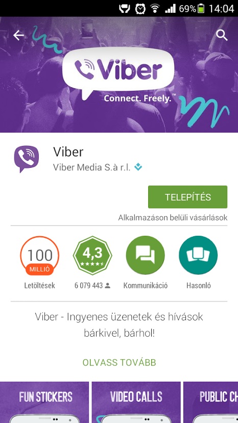 viber letöltése ingyen magyarul androidra