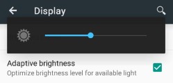 android 5.0 alkalmazkodó fényerő