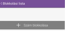 Viber blokkolási lista