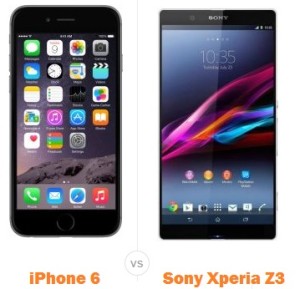Sony Xperia Z3 vs iPhone 6