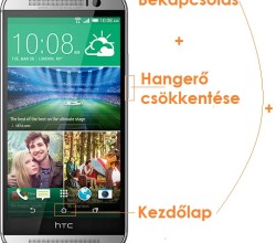 HTC One M8 képernyőmentés készítése