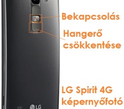 LG Spirit képernyőfotó készítése