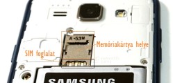 Samsung Galaxy J1 memóriakártya helye