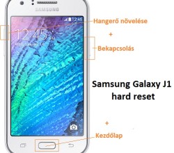 Samsung Galaxy J1 hard reset lépései