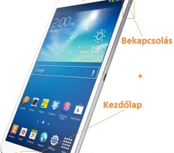 Samsung Galaxy Tab 3 képernyőfotó készítése