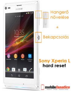 Sony Xperia L hard reset útmutató
