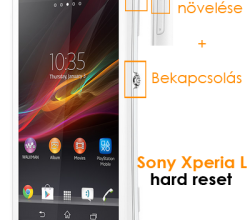 Sony Xperia L hard reset útmutató