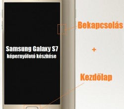 Samsung Galaxy S7 képernyőfotó készítése