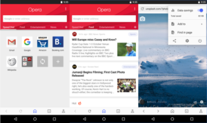 Android böngésző Opera