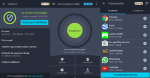 Android vírusirtó AVG Antivirus