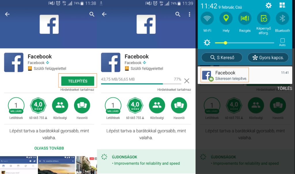 Facebook letöltés telefonra ingyen magyarul