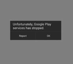 Google Play szolgáltatások leállt